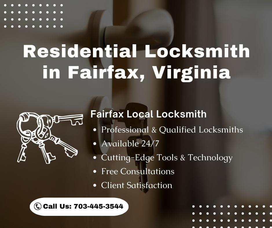 Fairfax Local Locksmith Fairfax, VA 703-445-3544